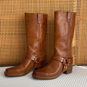 Re/done leather moto boots